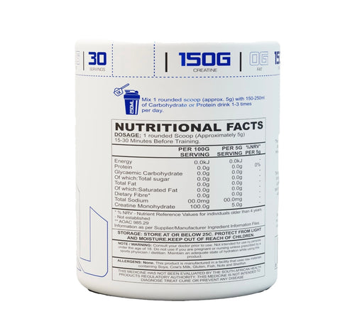 Creatine Monohydrate 150g